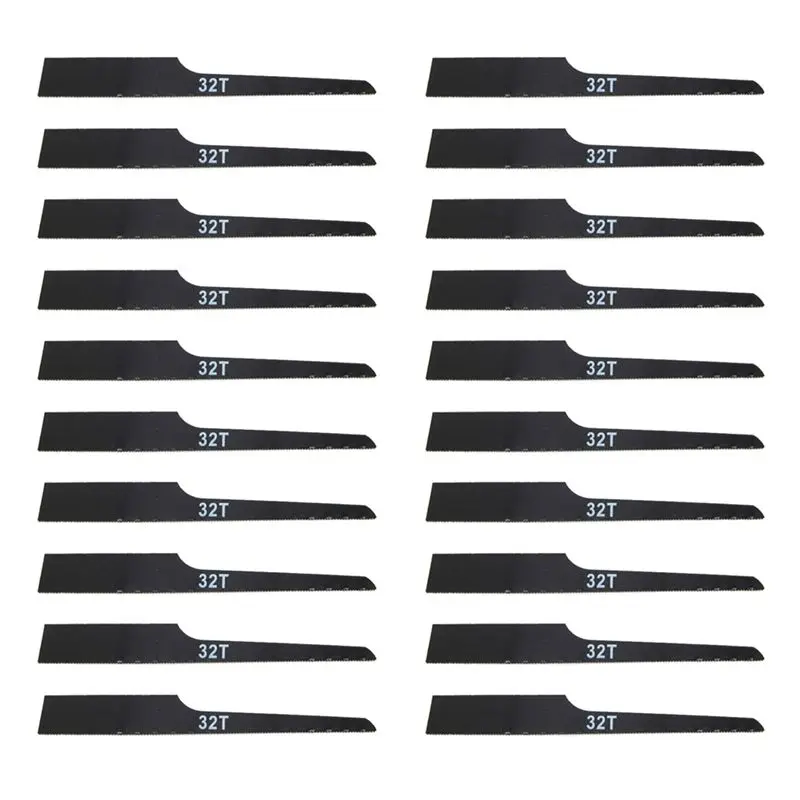 N84R 20Pcs 32T Reciprocating Air Saw Blades Pneumatic Tool For Wood Fiberglass Plastic Metal Saw Blade Wood Saw Blade