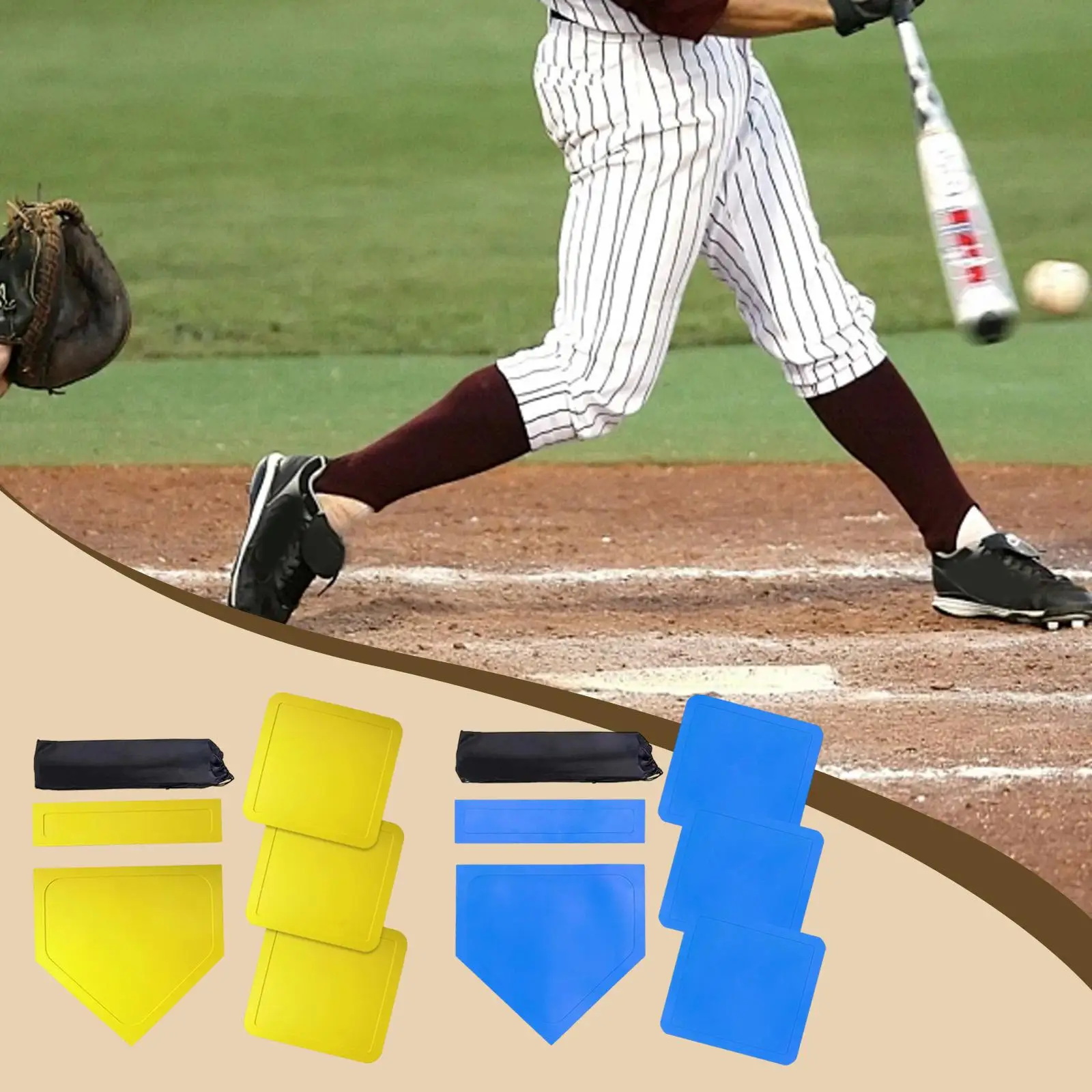 

Мобильные резиновые базы для бейсбола и софтбола, тренировочное оборудование для улицы