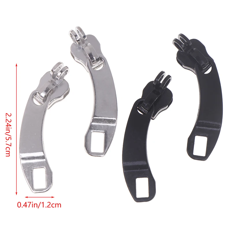 5Pairs 8# Zipper Head With Lock Hole For DIY Clothes Suitcase Backpack Zip Puller Repair Kit DIY Sewing Material