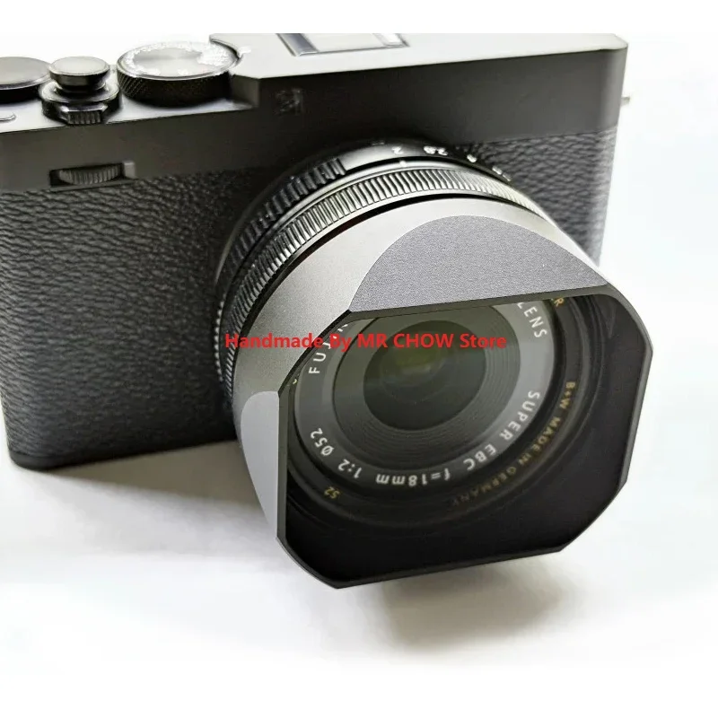 Metal Square Lens Hood for Fujifilm Fujinon XF35mm F1.4 R  XF18mm F2 R  XF60mm F2.4 R Lens