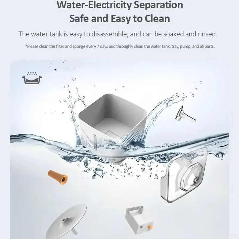 New Smart App Control Wifi 75oz/2.2L Pet Fountain Automatic Cat Water Fountain Dog Water Dispenser view 6