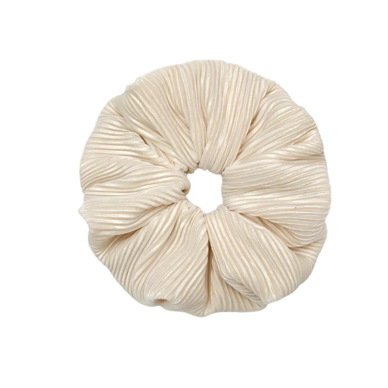 Korean velvet pleated high elastic hair band high-grade texture large intestine ring 2026 new hair rope ponytail headrope