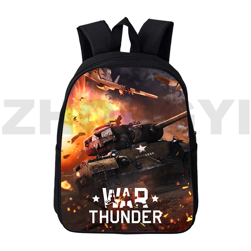 3D Anime Hot Game World of Tanks Backpacks Cartoon War Thunder School Bag Travel Teenagers 16 Inch Gerand Tanks Daily Pack