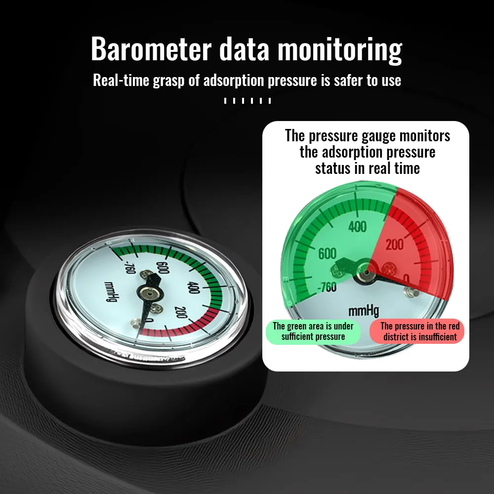 كوب شفاط كهربائي 8 بوصة محمل بوزن 200 كجم، كوب شفاط مكنسة كهربائية شديدة التحمل من بلاط الجرانيت والزجاج قوة رفع يدوية #2