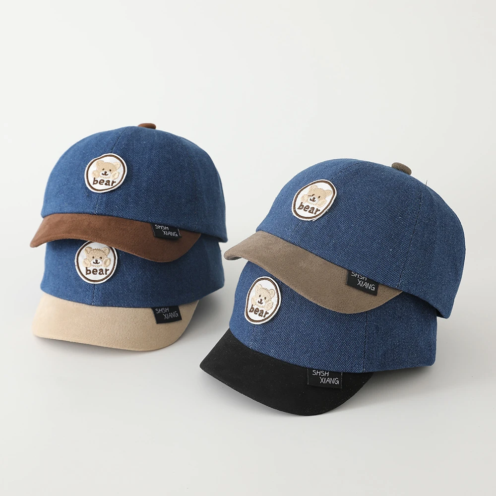 2025 herbst Baseball Caps Baby Cartoon Bär Sunguard Hut Koreanischen Stil Kleinkind Hüte kinder Sonnenschirm Kappe Ente Kappe