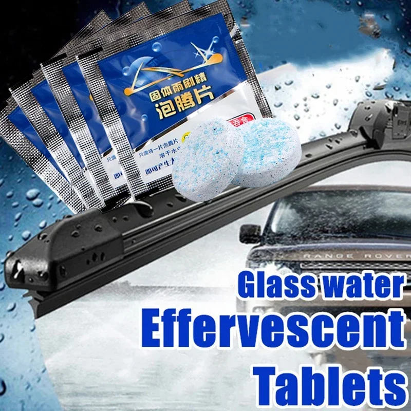 10pcs Cleaner Tools Car Window Windshield Car Solid Cleaner Effervescent Tablets Spray Glass Cleaning Auto Cleaning Accessories