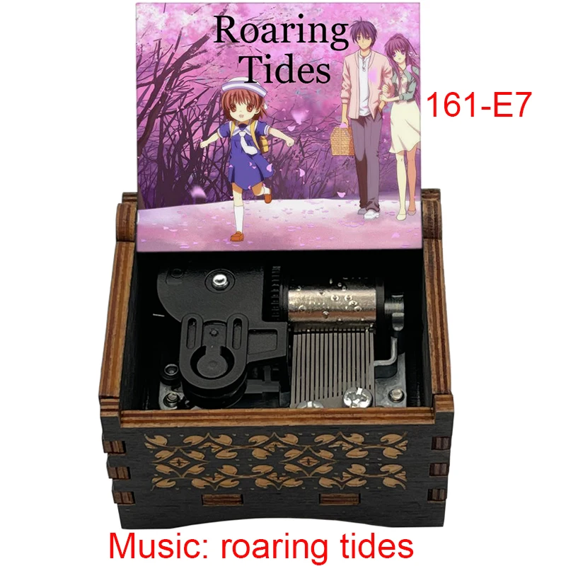 Classic BGM Melody Roaring Tides Clockwork Music Box Study Desk Decoration Ornaments Holiday Gifts for Friends