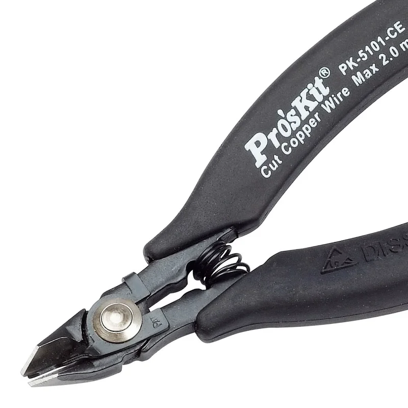 Pro’skit ProsKit 1PK-5101-CE Präzisions-Seitenschneiderzange mit Sicherheitsclip und leitfähigem Griff 125mm Antistatische Zange – Detail 3