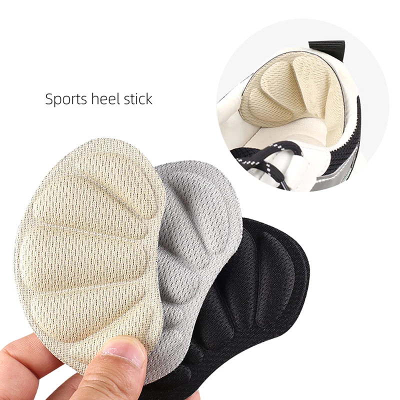 2Pcs Insoles Heel Pads Lightweight for Sport Shoes Adjustable Size Back Sticker Antiwear Feet Soft Pad Relief Anti-wear Cushions