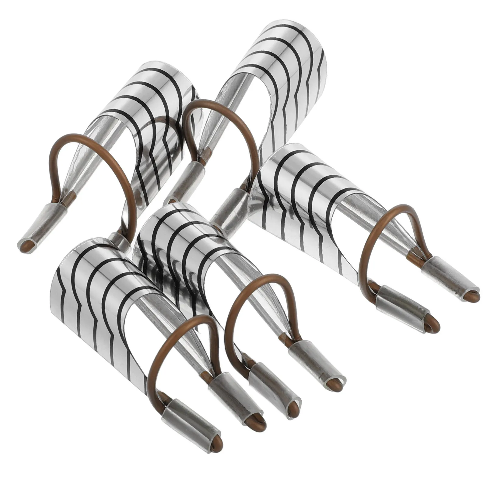 5Pcs Lightweight Aluminum Nail Extension Guide Form Quick-Dry Uv Gel Nail Art Protector for DIY Manicure Salon Tools