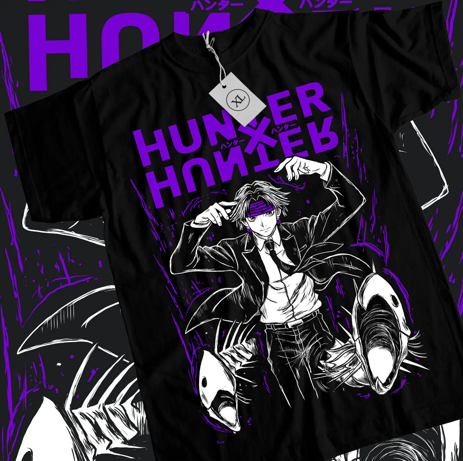 

Chrollo Lucilfer T-shirt Hunter X Hunter HXH Anime Graphic Tee All Size