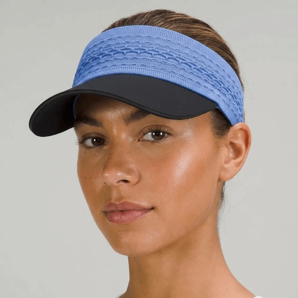 Wide Brim Multicolor Hairband Sun Hats Sweat-absorbing Quick-drying Sports Cap UV Protection Empty Top Sun Visor Summer Running