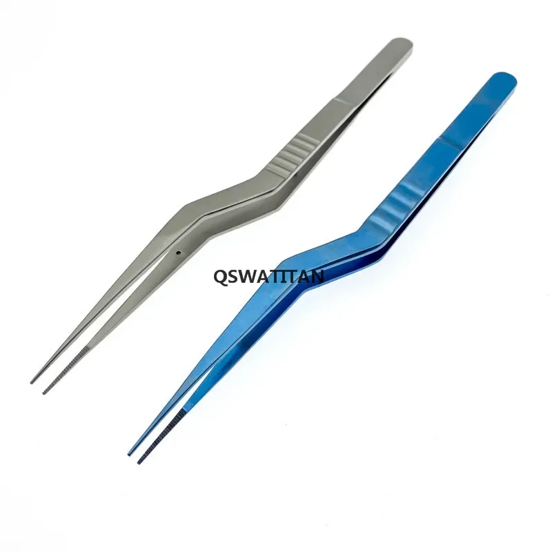 新しいマイクロ手術組織鉗子プラスチック鋸歯状先端眼科眼科手術器具
