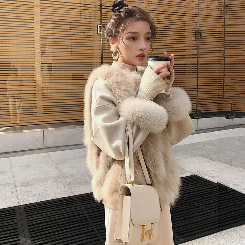 2024 Newest Fashion Quality Fur Vest Coat Warm Women\'s Vests Winter Furs Fox s Jacket for Women