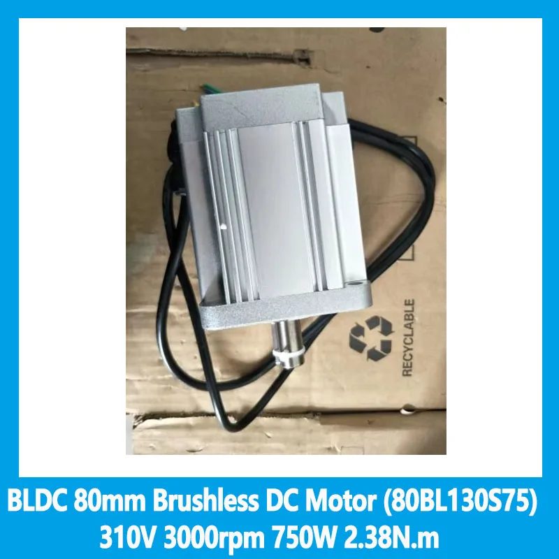 

BLDC 80mm Brushless DC Motor (80BL130S75) 310V 3000rpm 750W 2.38N.m Brushless Motor