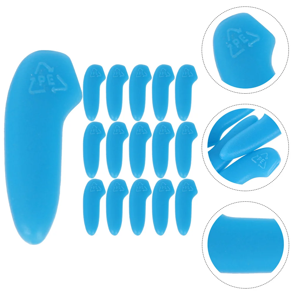 25 Pcs Blade Tip Set Wear-resistant Tips Covers Knives Blades Multi-function Kitchen Stuff Blue Protector
