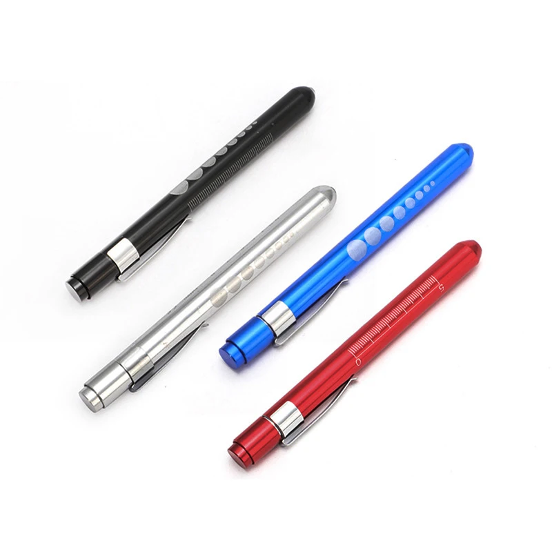 D2 5-50Pcs Doctors Clinical LED Flashlight Medical Pen Light by 2*AAA Batterry LED Working EDC Inspection Lamp Flashlight Torch
