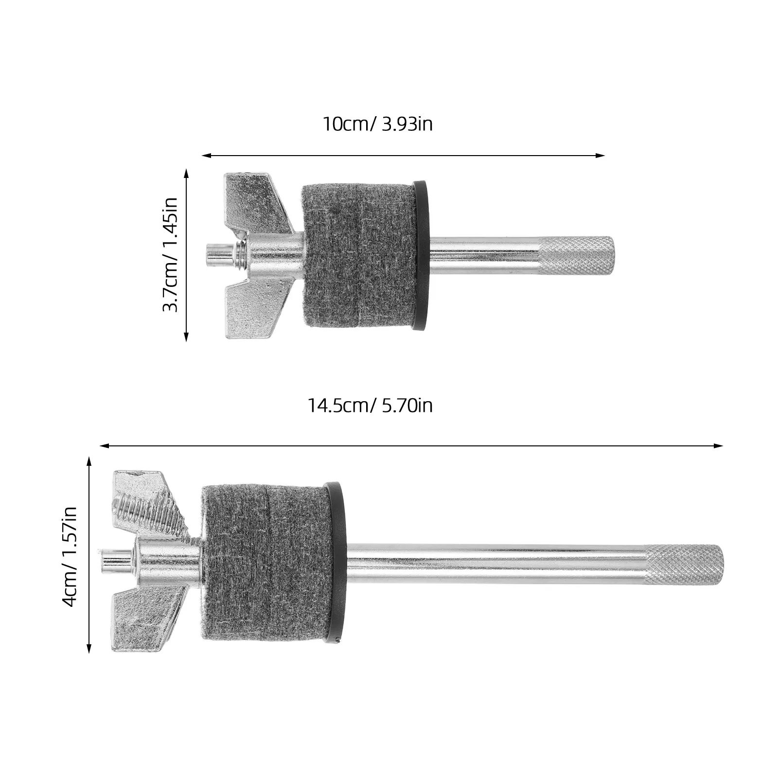 2Pcs Double Layer Drum Cymbal Stacker Extension Mount Bracket Stable Space-Saving Percussion Instrument Accessories