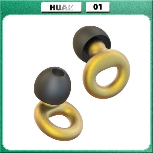 Imagen 1 del producto 1 Juego de tapones para los oídos de silicona silenciosos, silicona flexible súper suave y reutilizable para dormir, nadar, sensibilidad al ruido, 8 almohadillas para los oídos en XS/S/M/L