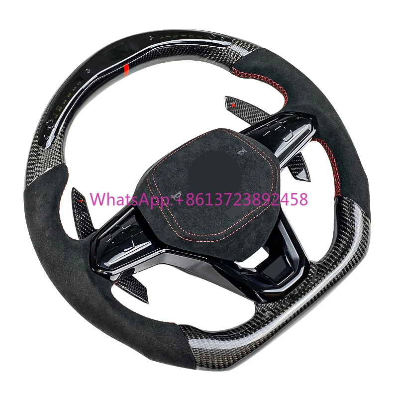 

Factory Hot Sale Car Interior Accessories Carbon Fiber Steering Wheel for Volkswagen Golf 8 MK8