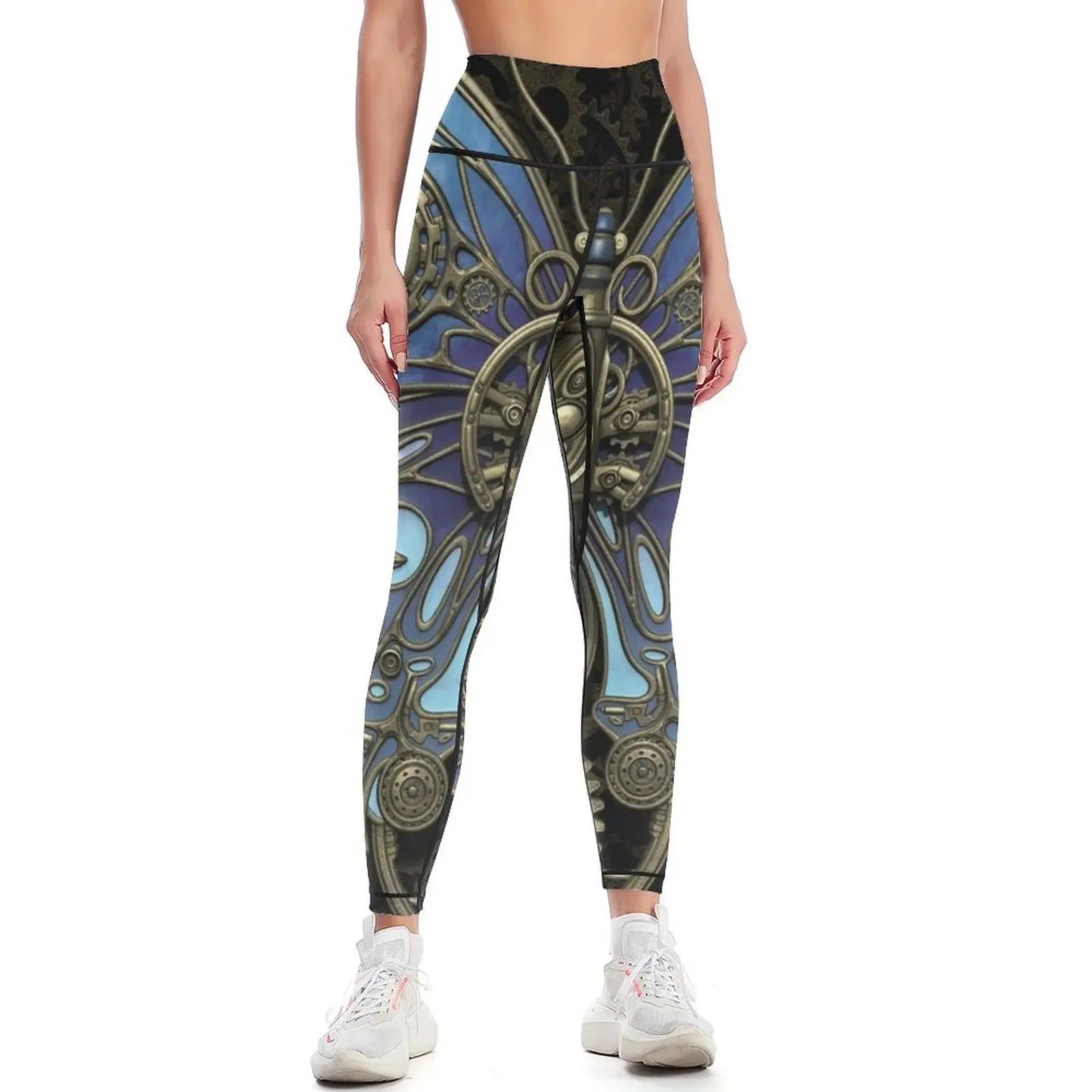 

Steampunk Butterfly - Original Version Leggings gym womans push up tights for Women's push up sports for gym Womens Leggings