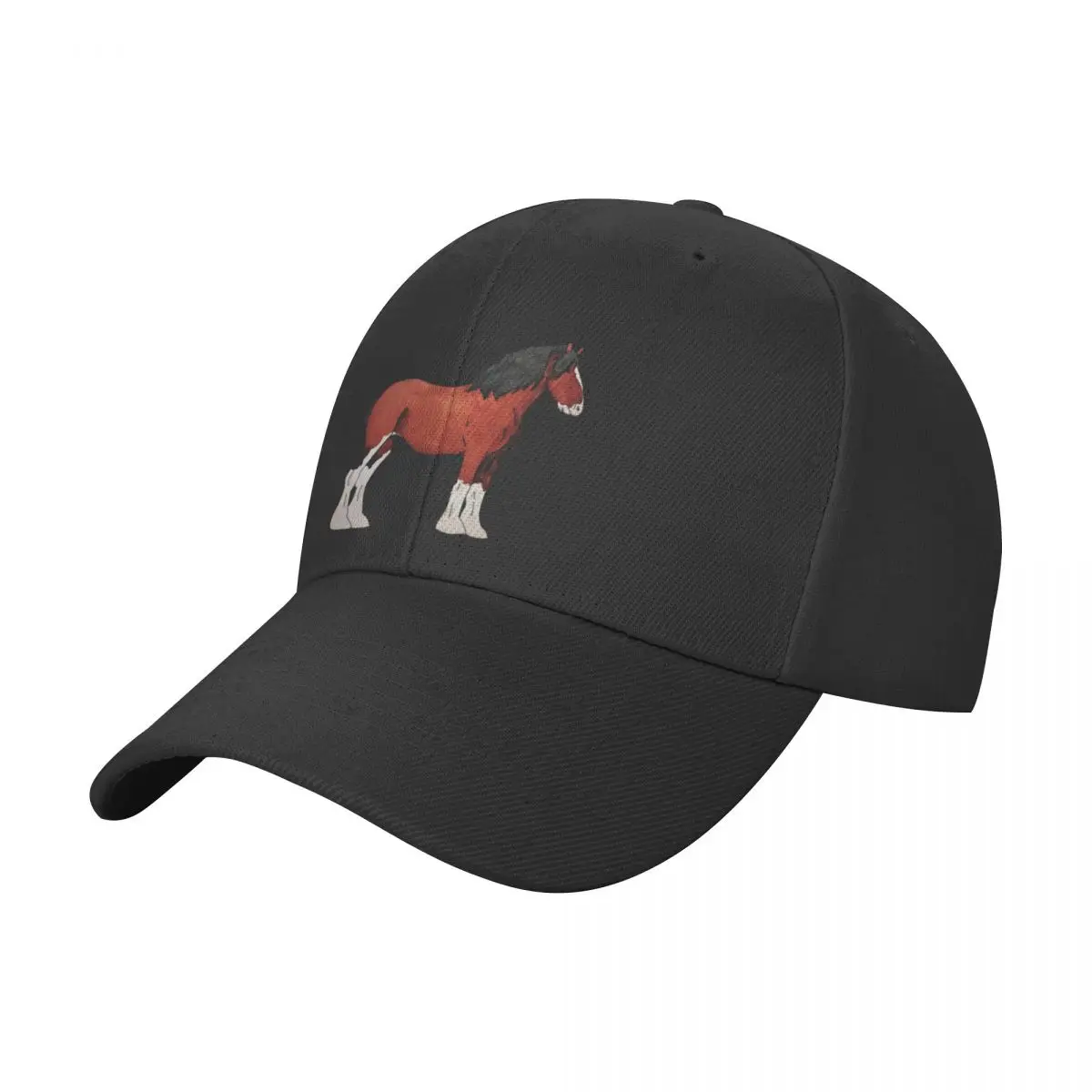 Red Clydesdale Baseball Cap Snap Back Hat Trucker Cap Caps For Men Women's