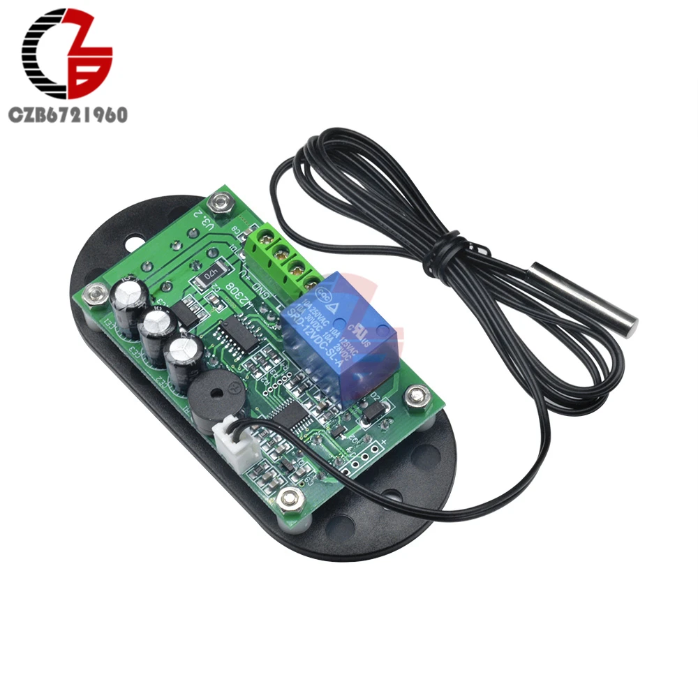 W1308 termostato digitale 12V regolatore di temperatura NTC termostato riscaldamento interruttore di raffreddamento controllo per lavatrici