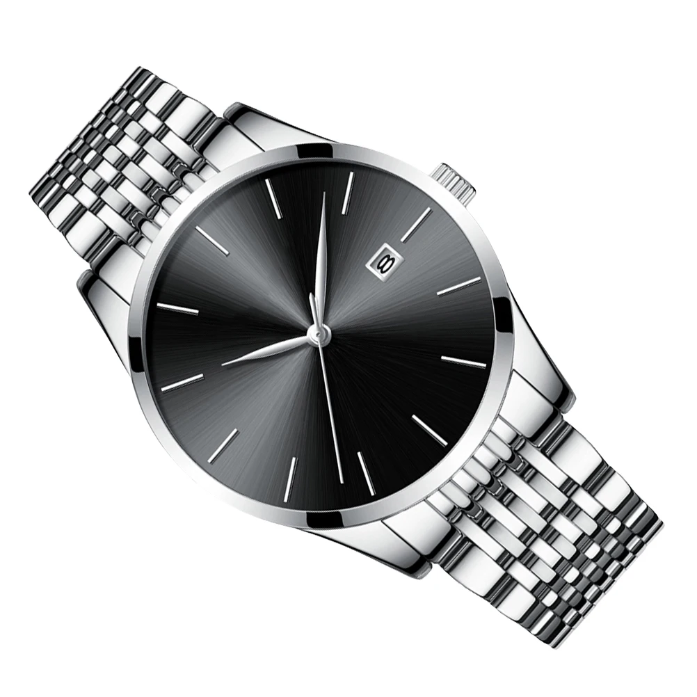 

Steel Strap Watch Exquisite Workmanship Business Men Fashion Wrist Men's Quartz Wristwatch Luxury Precise Timekeeping