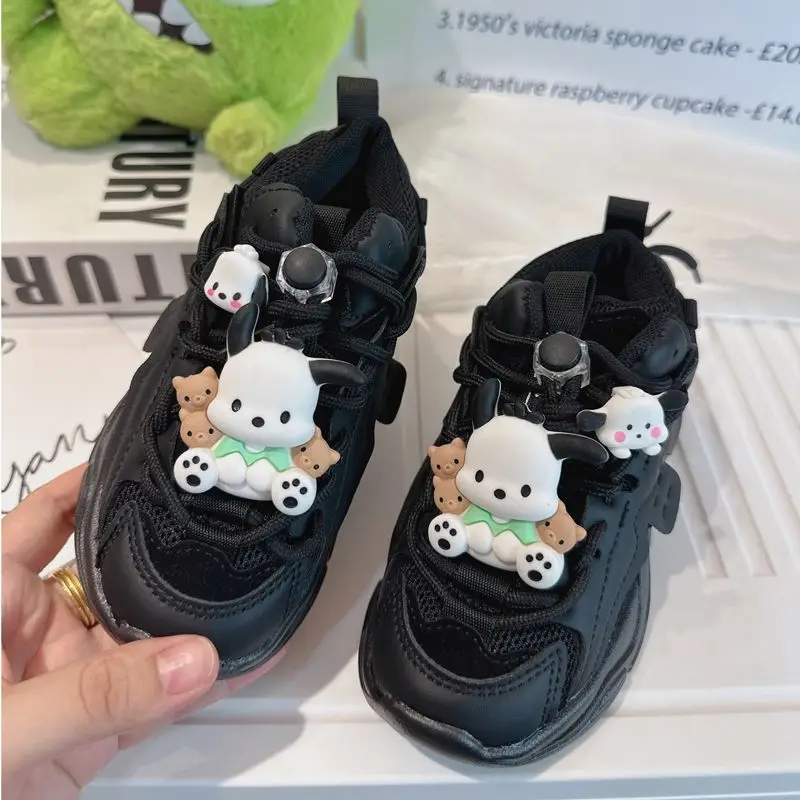 

Sanrio Kawaii Anime Pochacco Fashion Children Sneakers Cute Cartoon Boys Girls Surface Breathable Casual Shoes Gifts for Kids