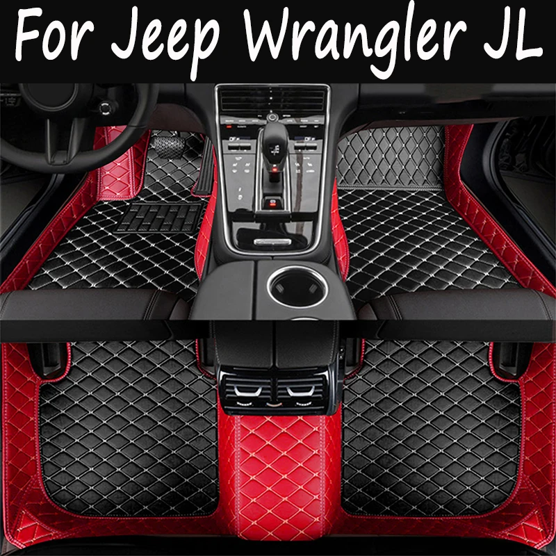 

For Jeep Wrangler JL 4 door 2024 2023 2022 2021 2020 2019 2018 Car Floor Mats Rug Cover Auto Interior Accessories Parts Products