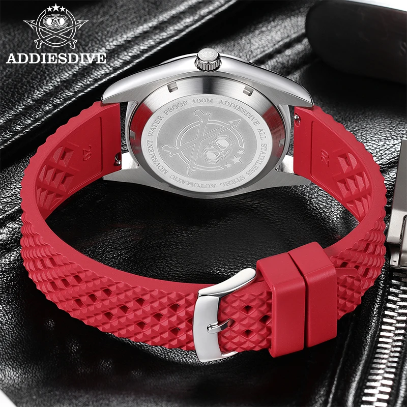 ADDIESDIVE Nuovo Orologio Meccanico Automatico Orologio Da Polso Da Uomo 39mm Vetro A Cupola Luminoso 100m Orologi Impermeabili Da Uomo Minimalista