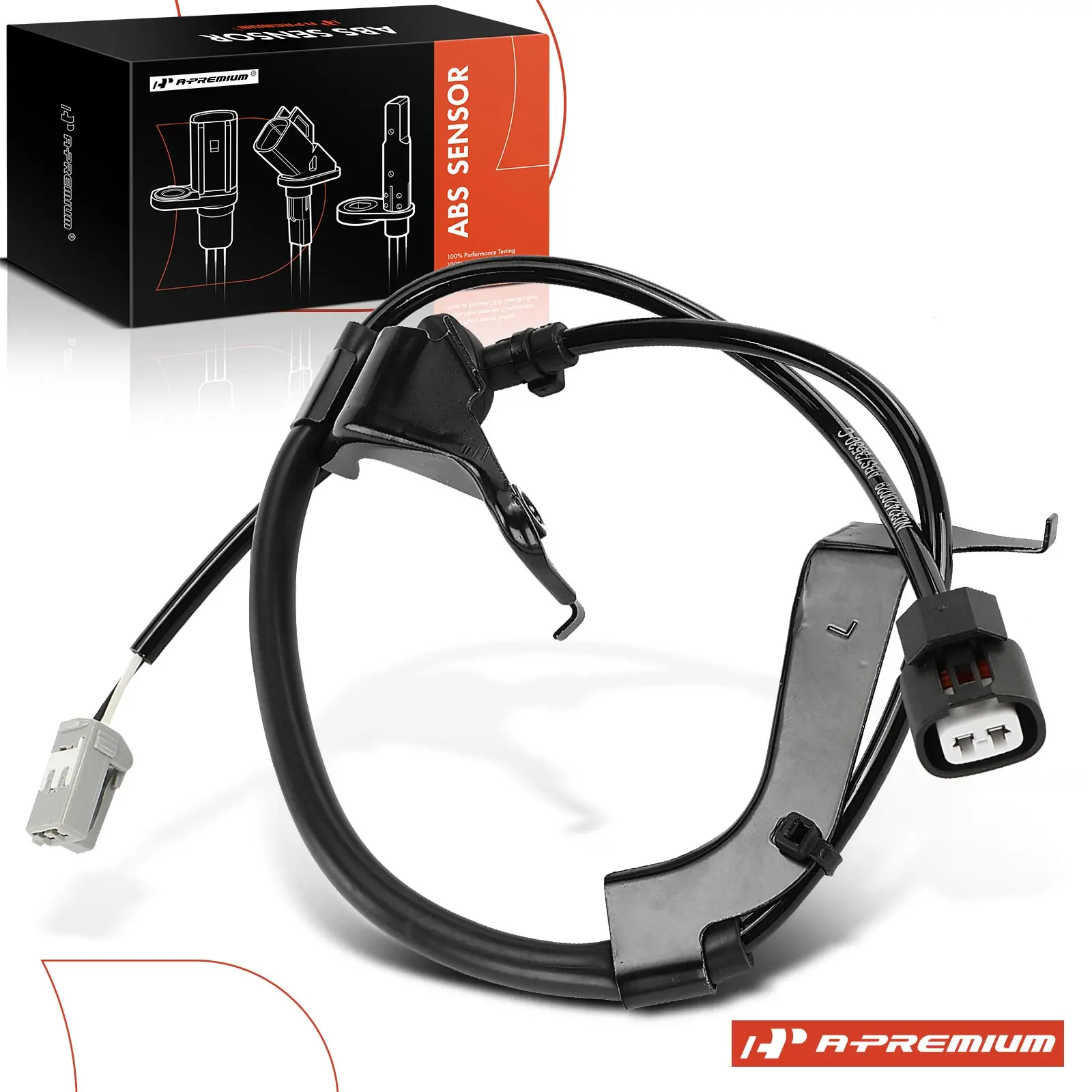 A-Premium Rear Driver or Passenger Side ABS Wheel Speed Sensor Wiring Harness for Toyota Sienna 2004-2010