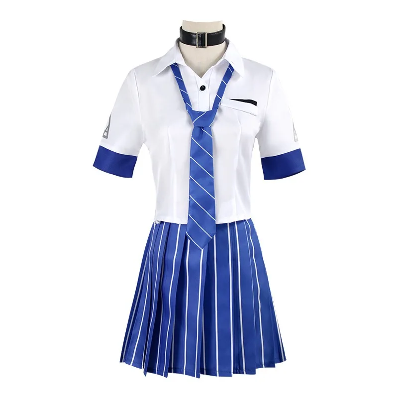 

Naga Cosplay Costume Adult Women Roleplay Anime Game Sexy Japanese Jk Uniform Stripe Skirt Shirt Suit Halloween Outfits