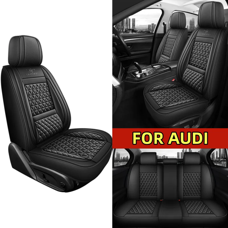 

Чехол на автомобильное сиденье для AUDI Q3 A4 A5 A6 A7, высококачественный водонепроницаемый износостойкий мягкий и удобный чехол на сиденье из искусственной кожи