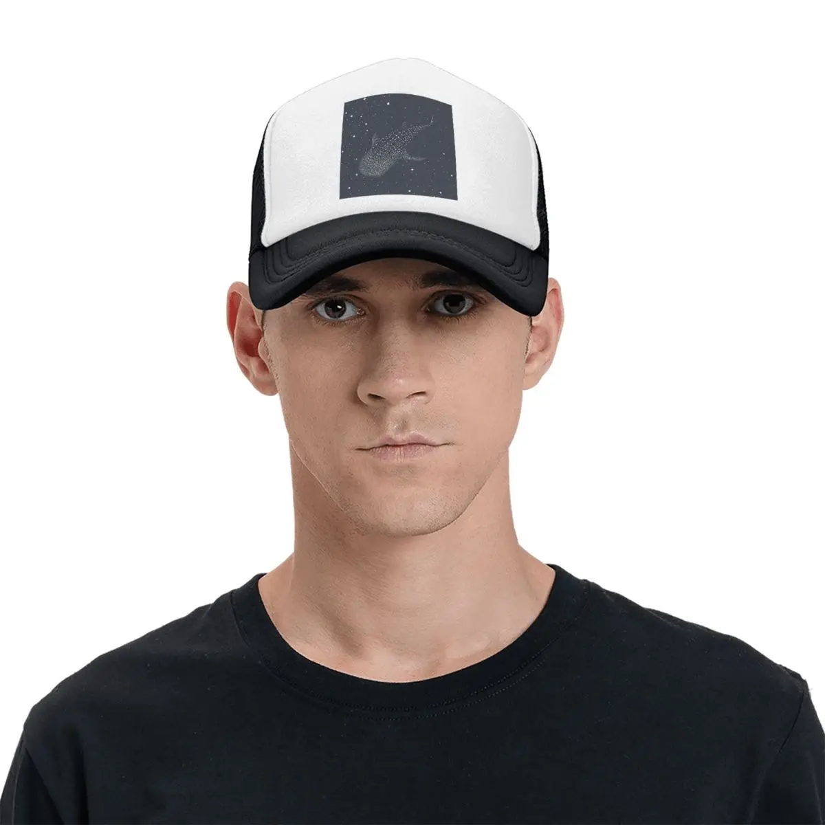 Cosmic Ocean Whale Shark Swimming Cap Casual Mesh Baseball Caps Adjustable Hat Hip Hop Summer Unisex Baseball Hats