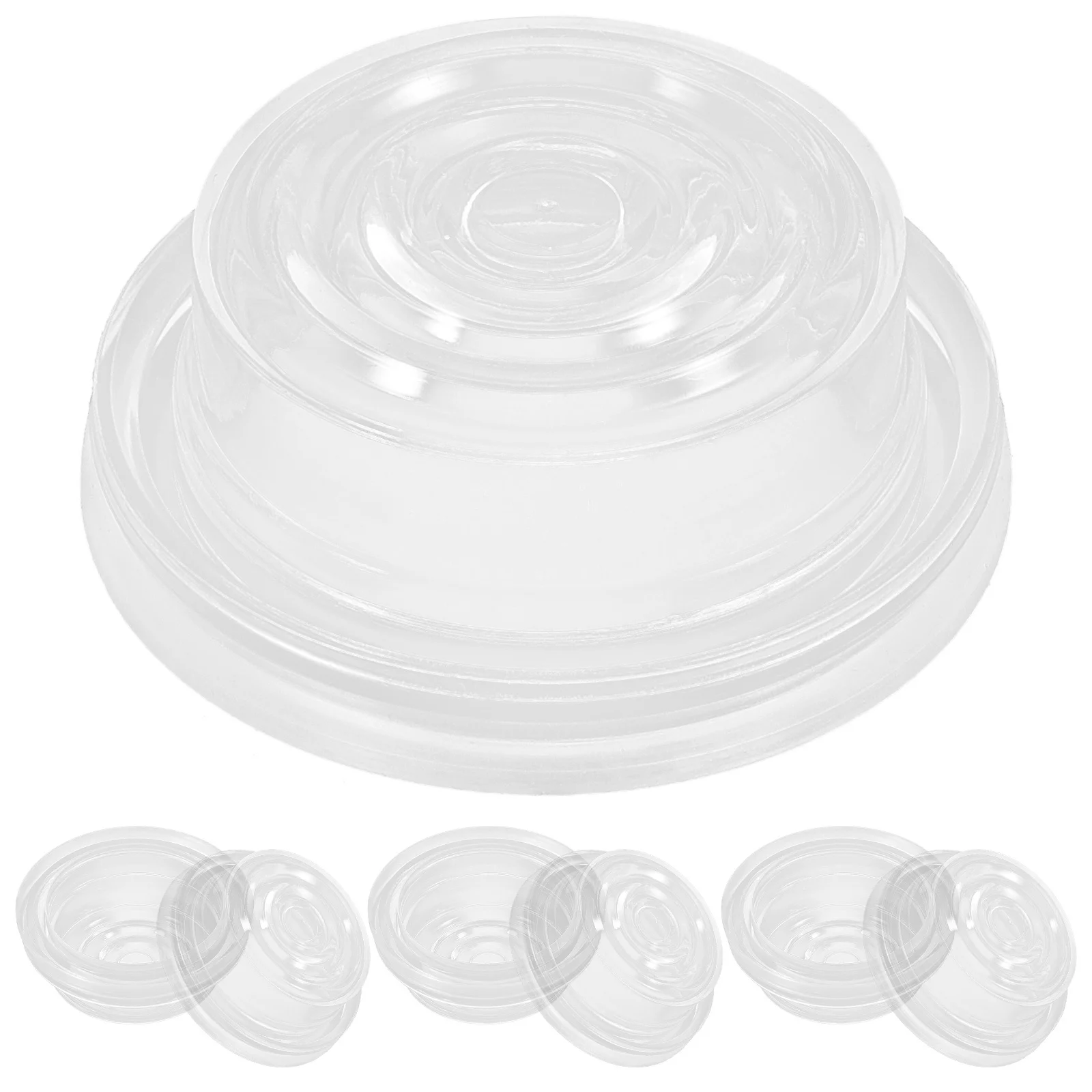 4 قطع من مضخة الثدي الشفافة، مضخة تفريغ سيليكون متينة وآمنة لمستلزمات الرضاعة الطبيعية ومستلزمات الثدي #5