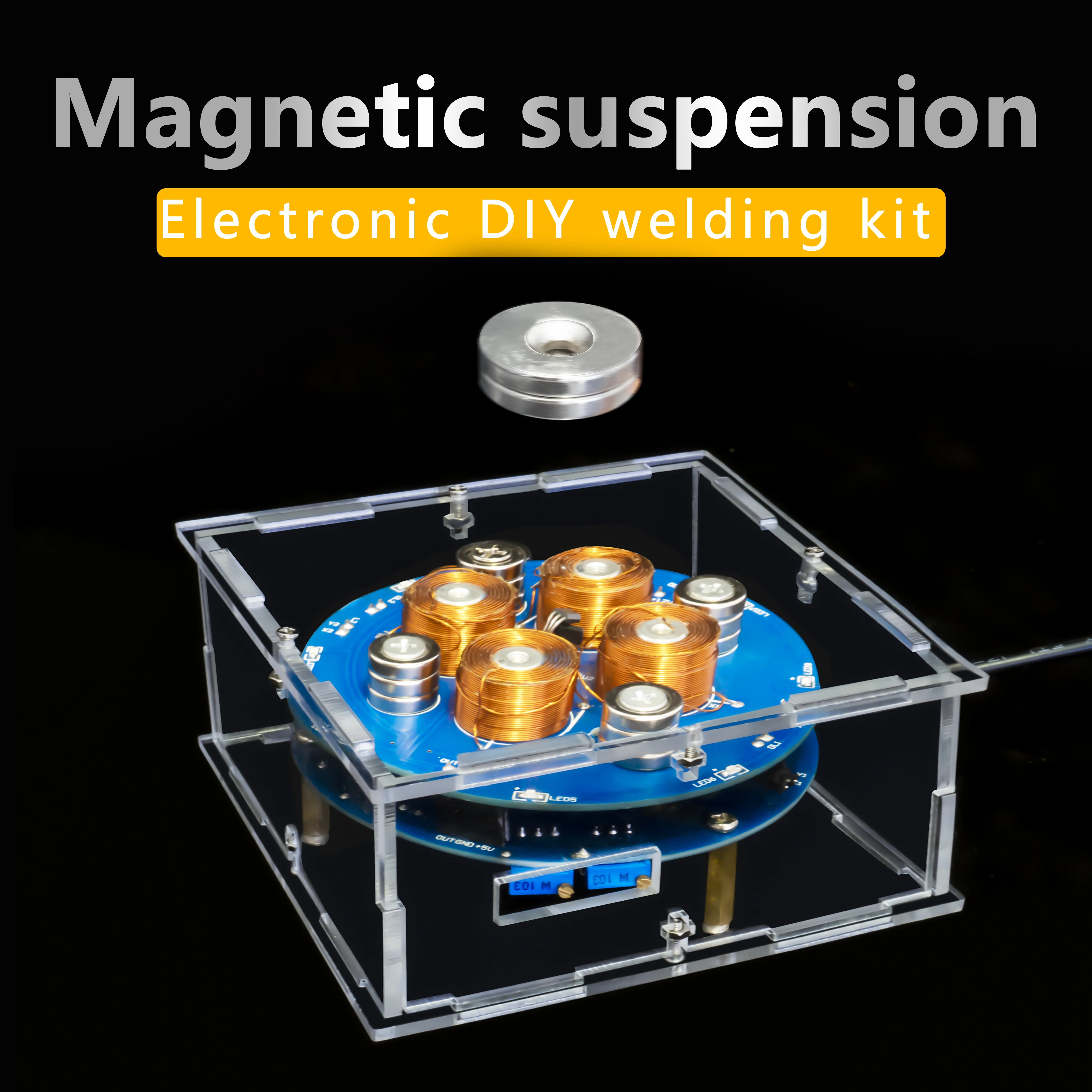 

Magnetic Levitation Electronic Production DIY Kit Manual Welding Pushdown Circuit Board Practice Creative Technology Fun Parts