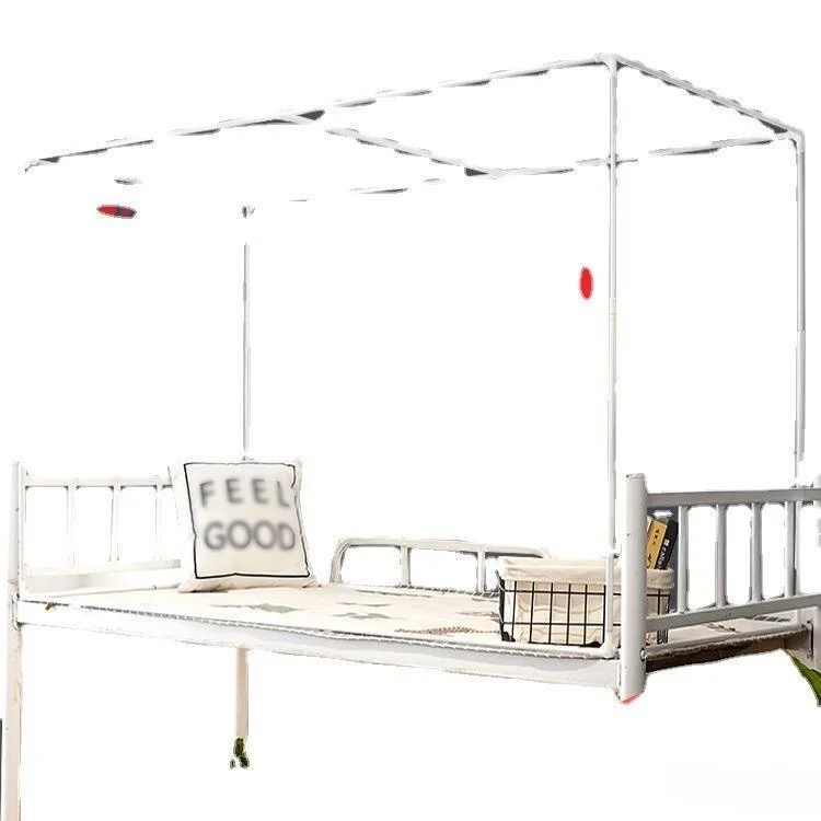 

Student Dormi Bed Frame with Mosquito Net Braet Painted Bed Frame Adjustable Upper And Lower Bed Frame Universal Stainl...