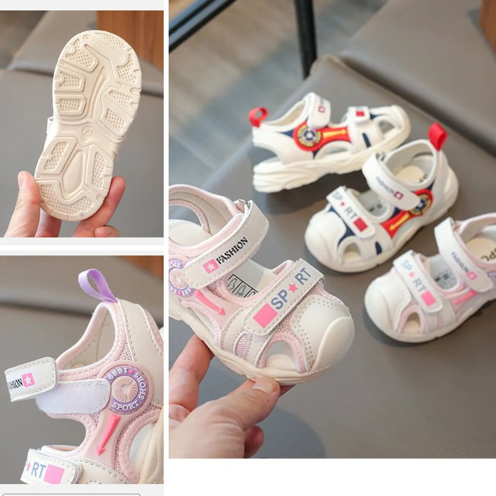 

2026 Summer Girls Kids Sandals Soft Comfortable Closed Toe Protective Sandals,Cartoon Colorful Cute Shoes Kids Summer Boys Girls