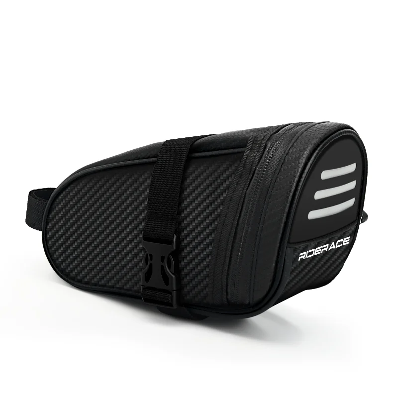 

New Bike Saddle Bag Reflective Striped MTB Road Bicycle Tail Bag Small Storage Cycling Seat Tail Rear Tool Pouch Bag