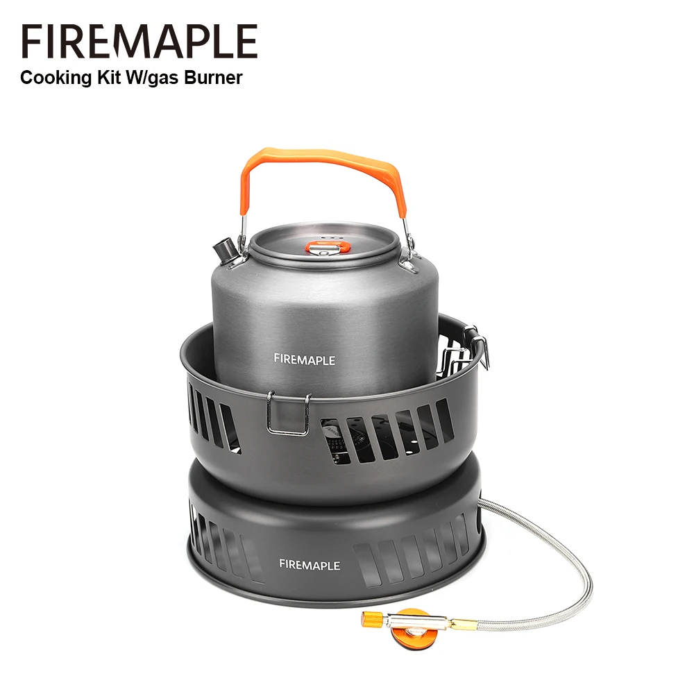 Imagem -06 - Kit de Cozinha Fire-maple com Queimador a Gás Conjunto de Panelas Fogão ao ar Livre Camping Pot Grupo Sistema de Cozinha para Caminhadas Camping e Piquenique