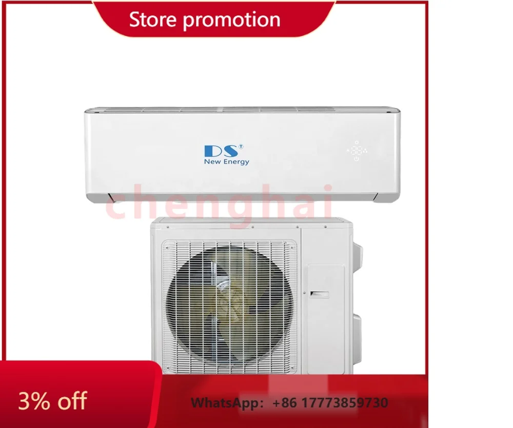 CHKJ for Top Quality Solar Power Air Conditioner Hybrid Ac/Dc Split Unit Air Conditioning System 9000Btu 12000Btu 18000Btu 24000