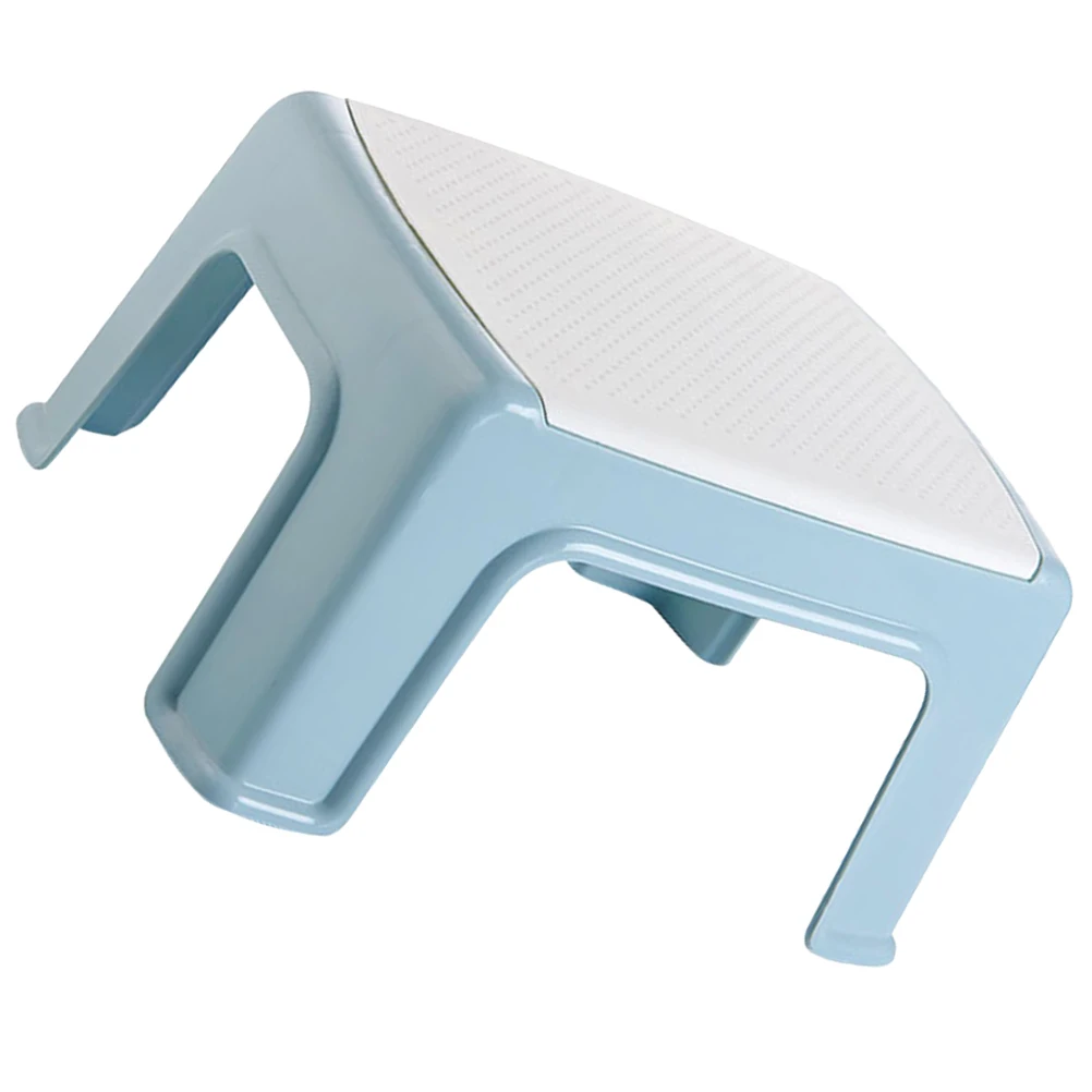 

1Pcs Plastic Stool Small Lightweight Portable Footstool Wash Foot Bath Stool Blue Lightweight Footstool