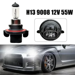H13 9008 12V 55W Halogen Light Bulb White Quartz Headlight Bulbs Car High Beam Lamps Daytime Running Light