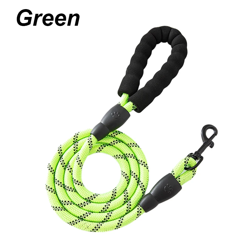 3M Pet Reflective Nylon Tow Rope Non Slip Foam Handle Pet Adjustable Towing Ropes Large MiddleSmall Dogs Outdoors Pet Supplies, image 9