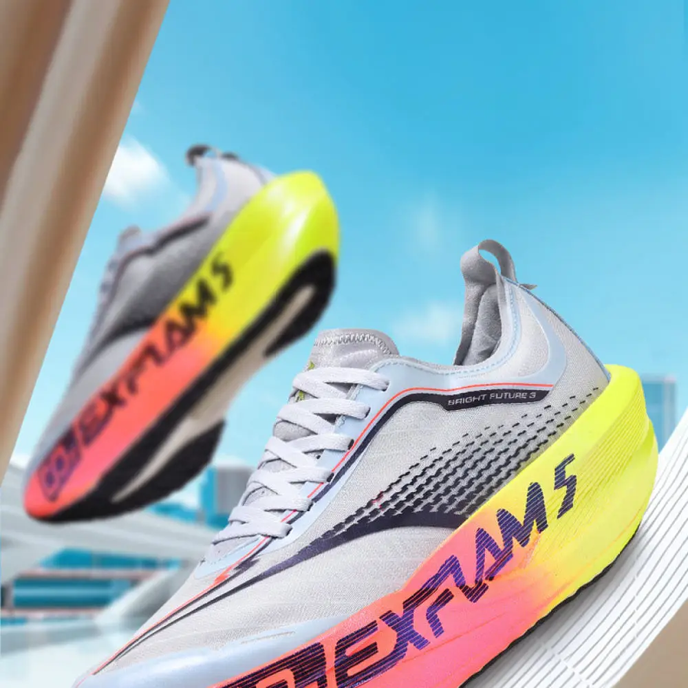 Breathable Marathon Running Shoes Men Women Carbon Plate Lightweight Sneakers Shock Absorption Athletic Footwear For Road Racing
