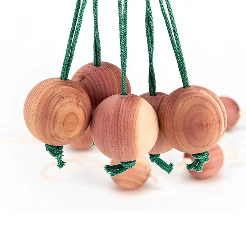 【BA】Natural Cedar Balls Closet Freshener Home Decor Accents Moisture Proof Breathable Aroma Sachets for Drawers Cabinets