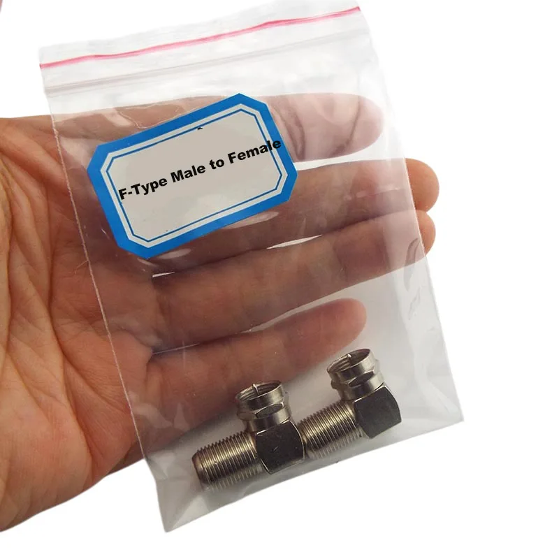 2/4/10pcs 90 Degree F-Type Male to Female Plug Connector TV Aerial Antenna Right Angle Adapter Plug To Socket Coax Cable