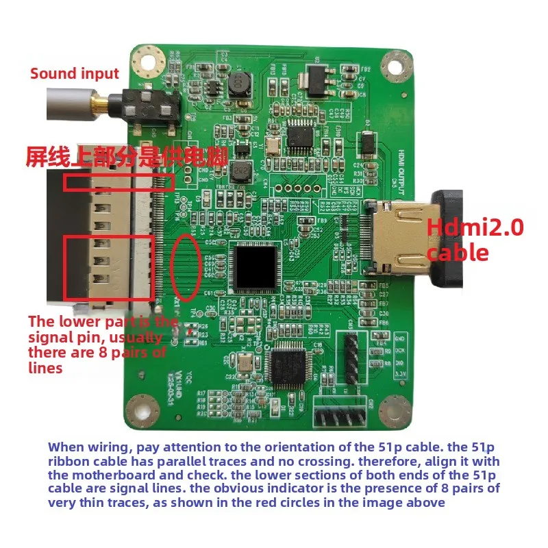 V-by-One to HDMI TV broken screen main board modification