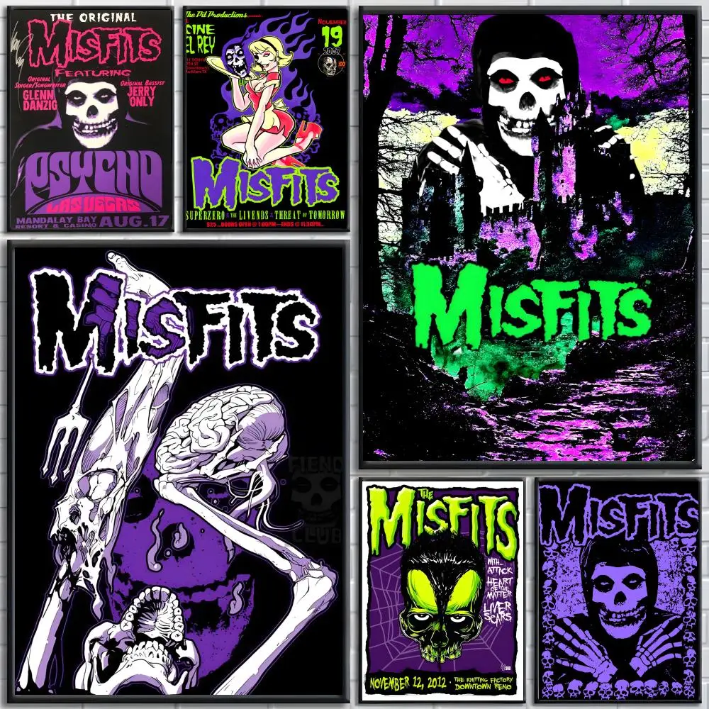 The Misfits Band M-Misfits Poster Bedroom and living room posters, canvas paintings, wall art, home decoration